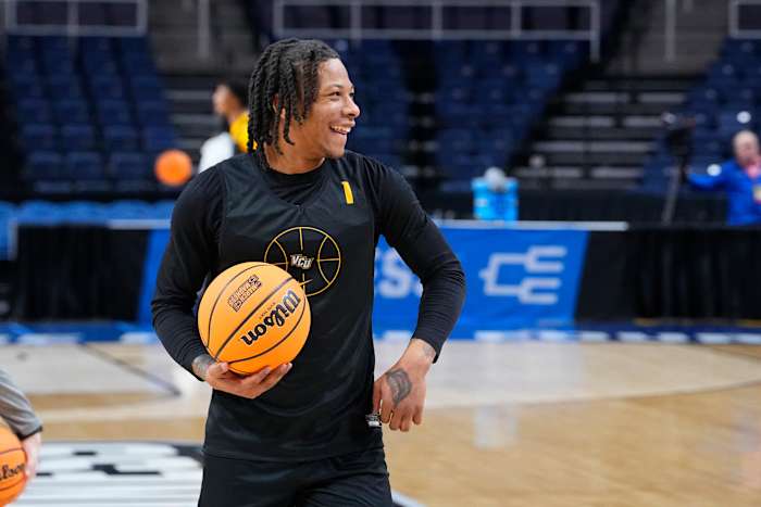 Penn State point Ace Baldwin, Jr., pictured at VCU, was the Atlantic 10 Player of the Year during the 2022-23 season.
